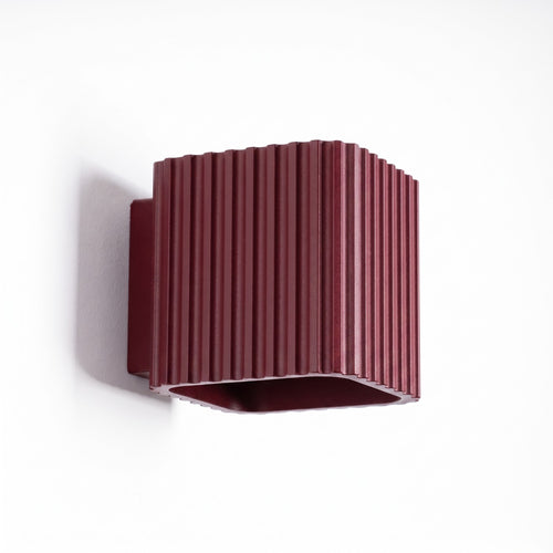 Sollux Lighting Wandlamp RIFF bordeaux G9 - 10x12x10cm