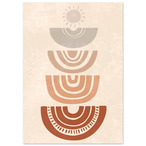 Artfulprints  Boho – Rising rhythm   poster A4 21x29.7 cm - vtwonen shop