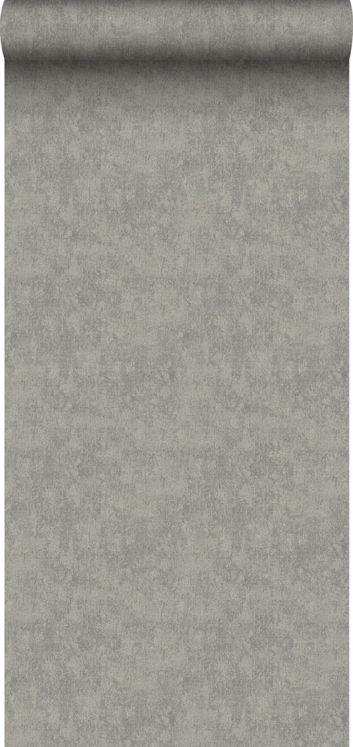 Sanders & Sanders behang linnenstructuur donkergrijs - 53 cm x 10 m - 640263 - vtwonen shop