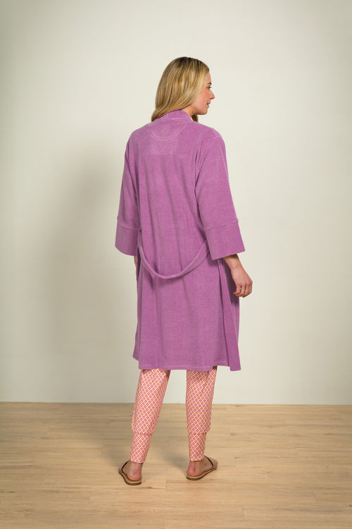 Pip Studio - Naomi Kimono - Dames - Petite Sumo Stripe - Lila - XXL