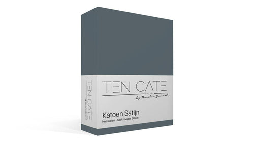 Ten Cate hoeslaken - 100% katoensatijn - 160x200 - donkerblauw - vtwonen shop
