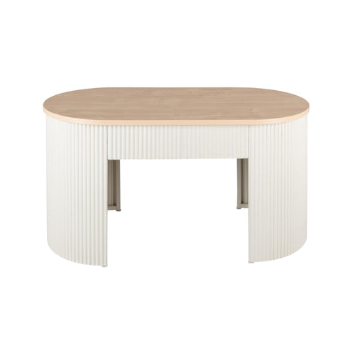 Leitmotiv bank Estriado - grijs - 80x40x42cm - vtwonen shop