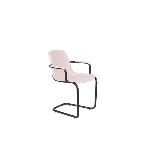 Zuiver Thirsty Eetkamerstoelen armleuning Roze - Set van 2