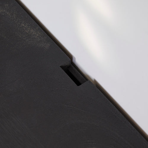 StarFurn Zwevend Tv-meubel Vision - Zwart Hout - 240x35x30cm - vtwonen shop