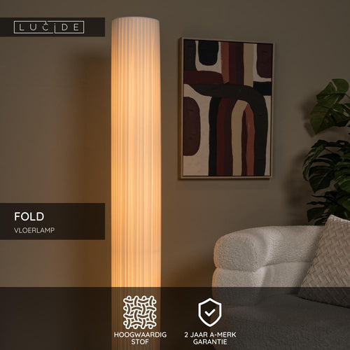 Lucide vloerlamp FOLD - 3xE27 - Wit
