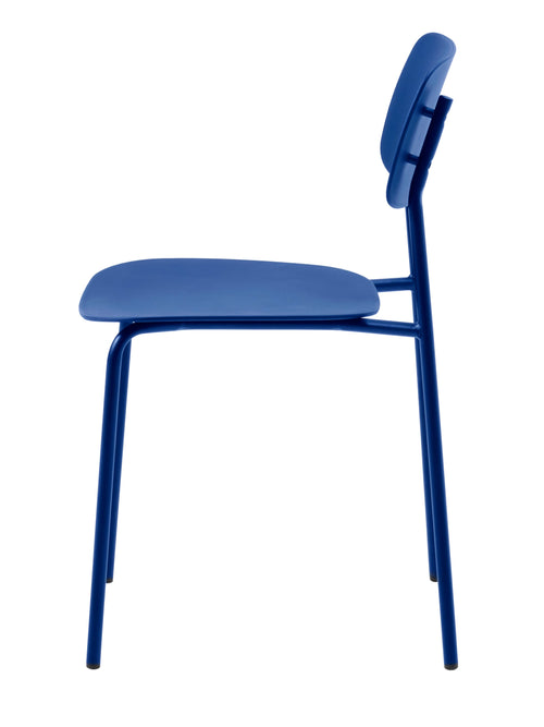 Rebellenclub Eetkamerstoel Strom - Set van 4 - Blauw - vtwonen shop