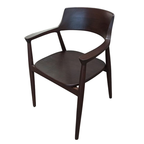 DÉJA Living Eetkamerstoel Luca - Walnoot Hout - Set van 2