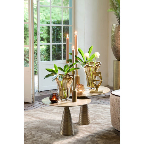 Light & Living vaas Kazuno - bruin - Ø26cm - vtwonen shop