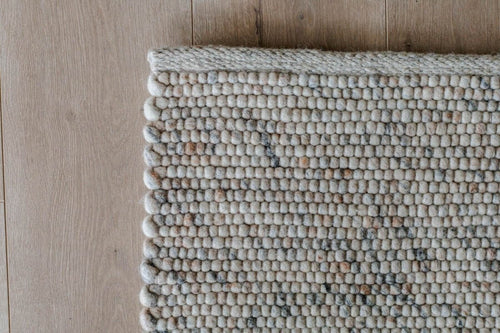 Interieur05 Wollen Vloerkleed Beige/Wit Gemeleerd Vik