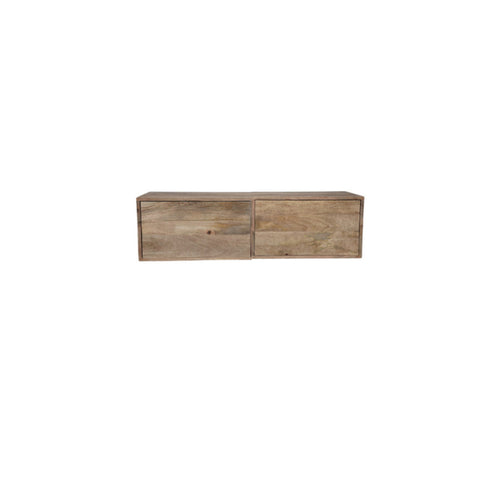 StarFurn Zwevend Tv-meubel Vision - Naturel Hout - 120x35x30cm - vtwonen shop