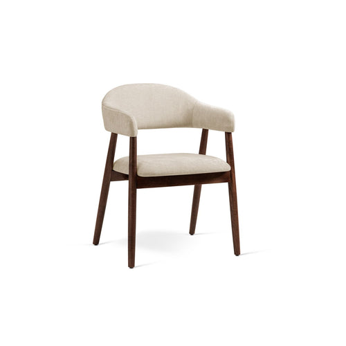 Set van 2 stoelen Adra chenille beige - 59x56x77cm