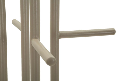 Metalen kapstok taupe 45x28x178 cm