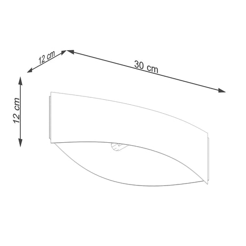 Sollux Lighting Wandlamp TONI wit - 12x30x12cm