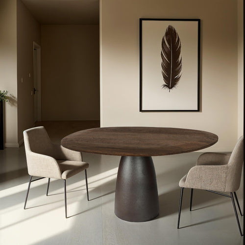 Brix eetkamertafel Marron - bruin - 140x120x76