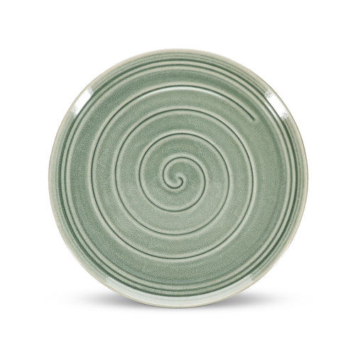 Salt & Pepper - Taartplateau 33,5xH12cm groen Cameo