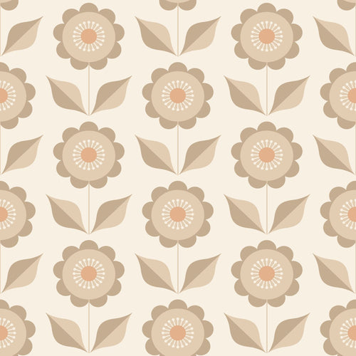 ESTAhome behang bloemen beige - 50 x 900 cm - 130976 - vtwonen shop