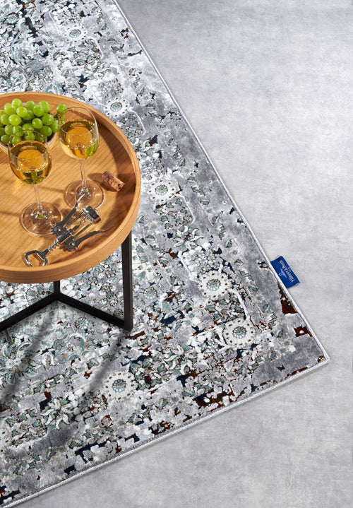 Villeroy & Boch 1809 Shortpile Rug Helen Light Grey Multicolor 230x340 cm