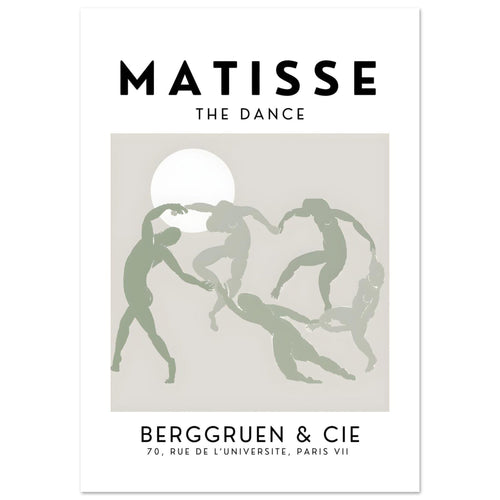 Artfulprints Poster met Lijst Matisse - The dance   - 30x40 cm - Grijs