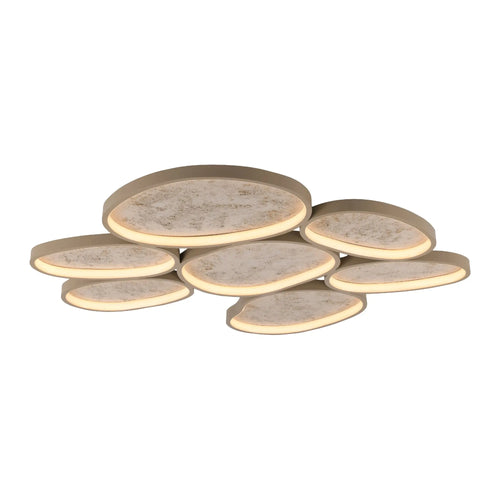 Just Light plafondlamp Moonbraker - 7 lichts - 89.7  x 6.5   cm - beige