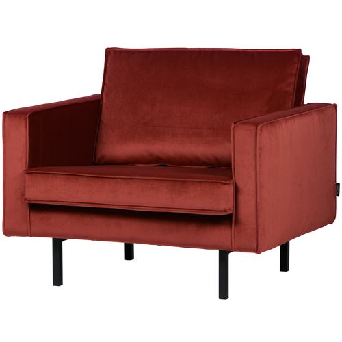 BePureHome fauteuil Rodeo - Velvet - Chestnut - 85x105x86 - vtwonen shop