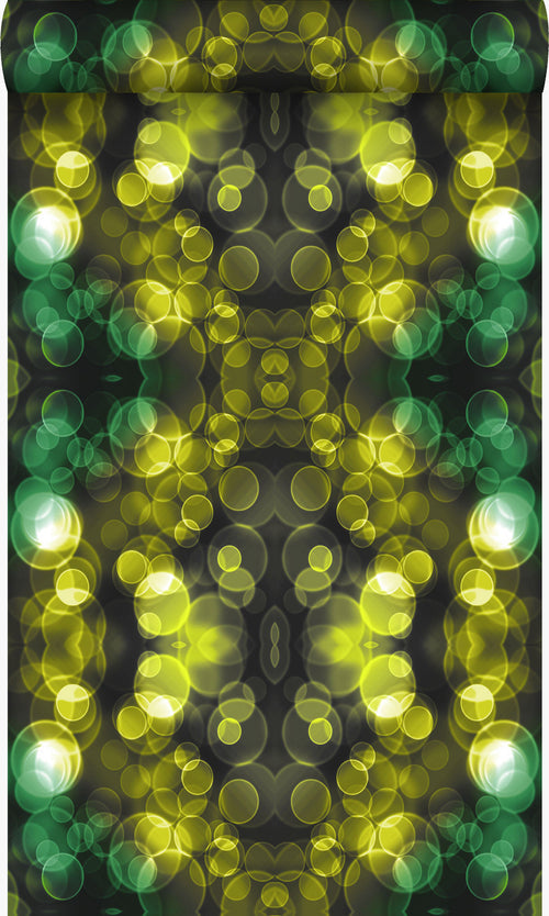 Origin Wallcoverings behang kaleidoskoop-motief geel en groen - 53 cm x 10,05 m - 337201 - vtwonen shop