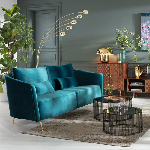 Kare Design Sofa Vegas Forever 3-Zits blauwgroen - vtwonen shop
