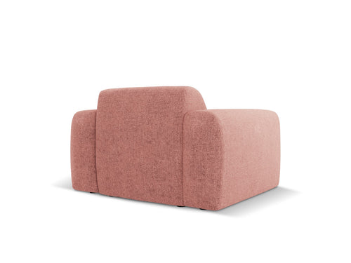 Cosmopolitan Design Fauteuil Nolio 2-zits, chenille, roze - 95x105x72cm