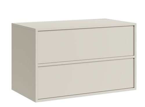 Badplaats Wastafelkast Mali 80 cm – Beige – Badkamerkast – Hangend Wastafelmeubel