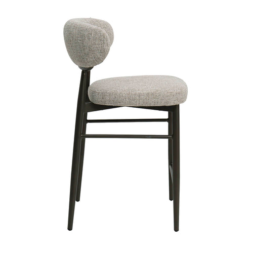 DÉJA Living Barkruk Milan - Beige/Brons - Zithoogte 75cm - Set van 2