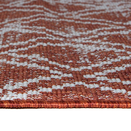 Rond Buitenkleed Frost - Roest - dubbelzijdig - EVA Interior - vtwonen shop