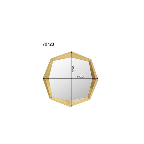 Kare Design Spiegel Octagon 80x80cm goud