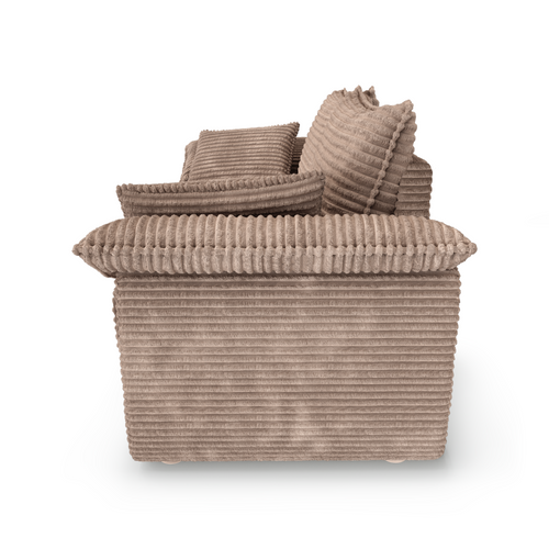 Sia Home - Rechte bank SASHA - XXL ribfluweel - Mol - 232cm - vtwonen shop