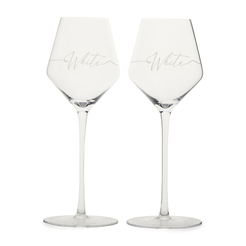 Rivièra Maison RM White Wine Glass 2 pcs - Glas - Transparant - vtwonen shop