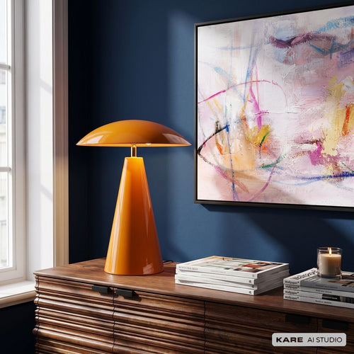 Kare Design Taffellamp Fungo Flat oranje