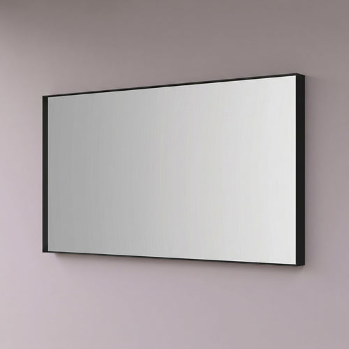 Spinder Design SENNE Badkamerspiegel rechthoekig zwart 100x70