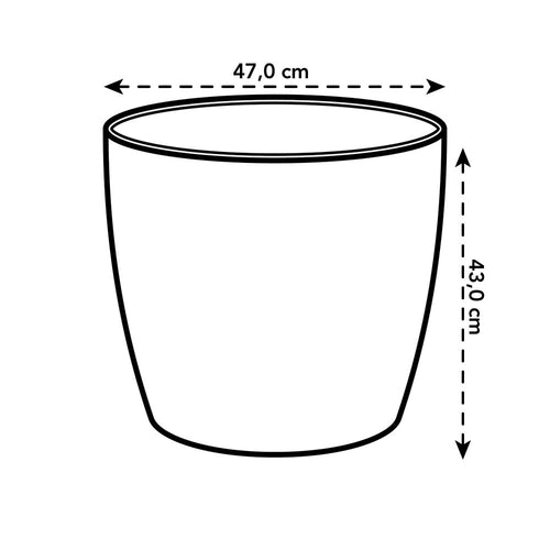 elho brussels rond wielen 47 pad beige | Bloempot | Geschikt voor binnen