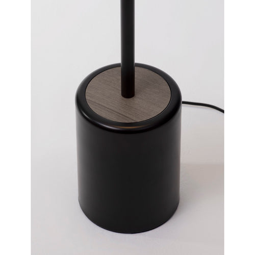Nova Luce OPHELIA Geïntegreerde LED-vloerlamp matzwart/fineer, 27W, 2199lm, 3000K