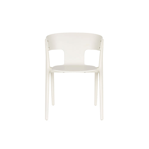 Zuiver Horizon Tuinstoelen stapelbaar Kunststof Off-White - Set van 4 - vtwonen shop