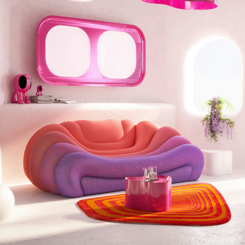 Kare Design Vloerkleed Electric Diamond oranje