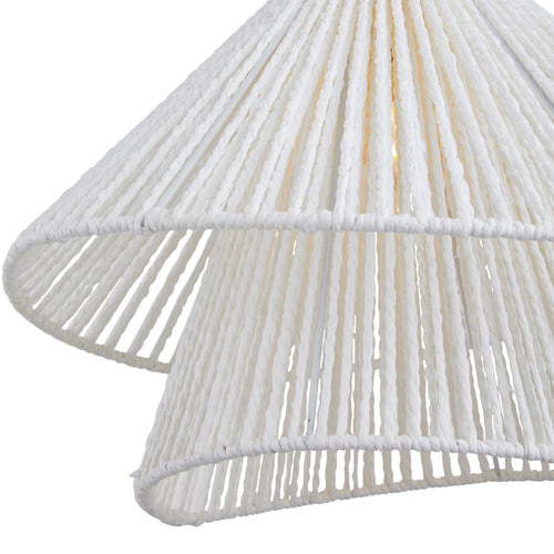 Hanglamp Rotan Wit Ø35 cm - Pendra