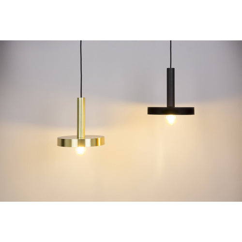 Faro Whizz - 1 Light Dome Ceiling Pendant Zwart, Goud, E27