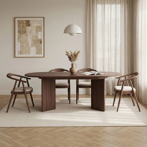 Calicosy - Eettafel LOU - Donker hout 160x90x75 cm