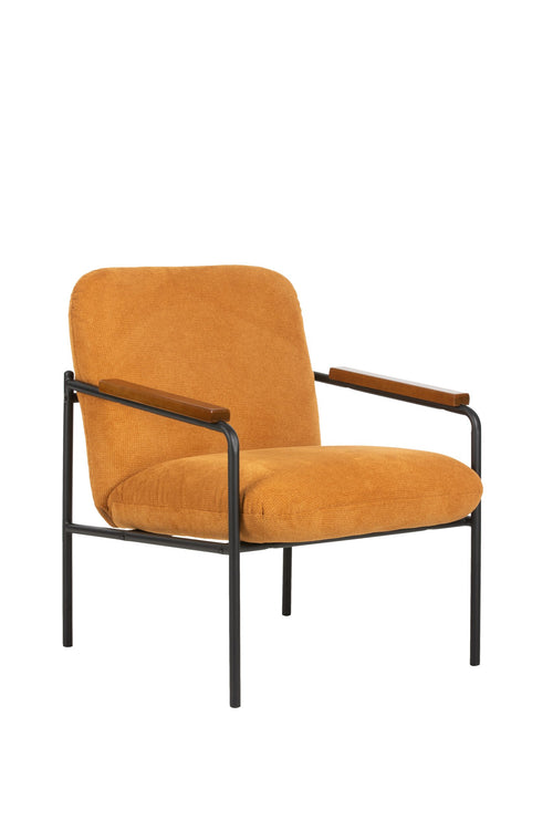 FurniLux Jara Lounge stoel - geel - 68.5x72.5x82 cm - vtwonen shop