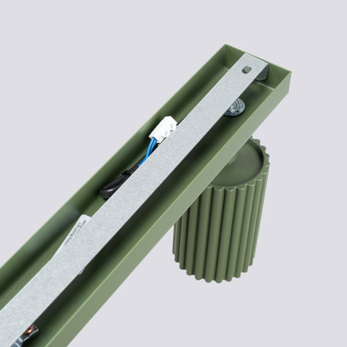 Sollux Lighting Plafondlamp KARBON 4L olijfgroen - 81x6,5x16,5cm