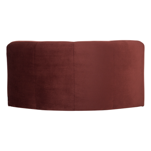 WOOOD hoekelement rond Mojo Base - Velvet - Kastanjebruin - 74x110x110