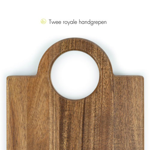 Leopold Vienna - Borrelplank Oviedo lang - 61x20x1,5cm - Acacia