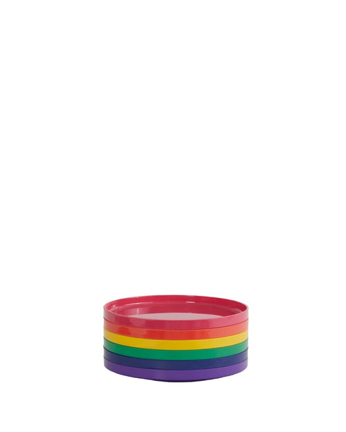 Heller Max Borden set 6-delig - Ø190mm - H 19mm - Regenboog