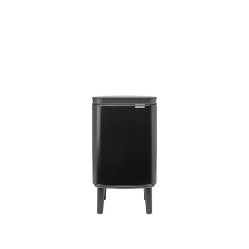 Brabantia Bo Hi afvalemmer, 4L, kunststof binnenemmer - Matt Black
