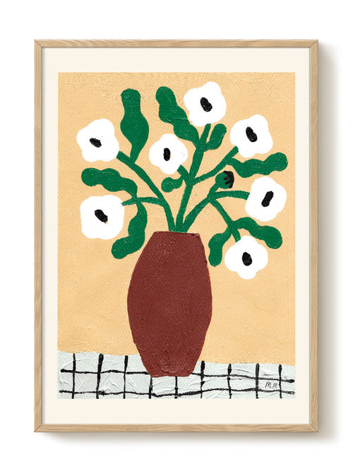 Madelen - White Poppies - PSTR studio Kunst Poster - vtwonen shop