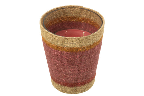 J-Line geurkaars Mand - Tender Rose - mix - large - 75U